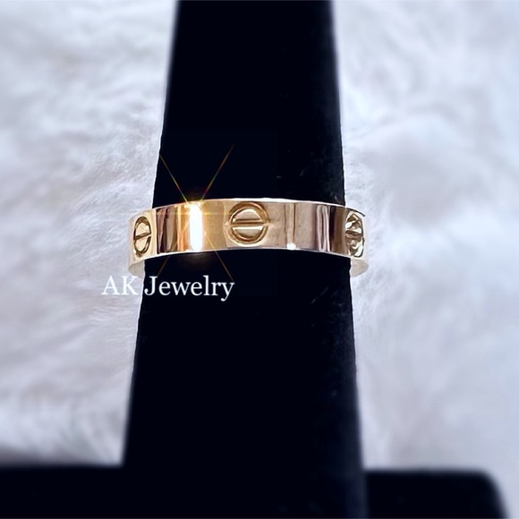 πLUXURY THIN Gold RING Screw Style, Screw 4mm - Picture 3 of 4